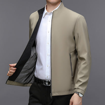 Stand Collar Middle-aged Men Casual Elzeon Jacket