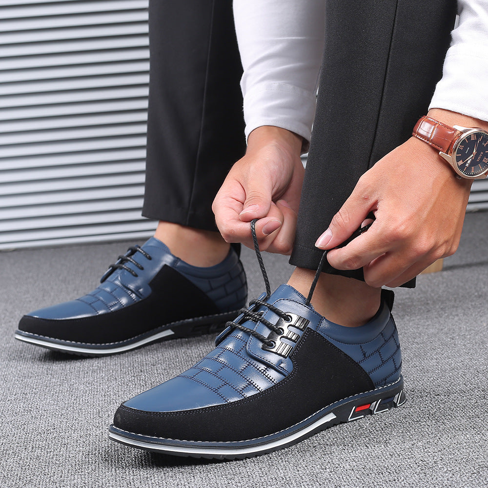 One-Step Or Lace-Up British Men's Shoes Without Laces