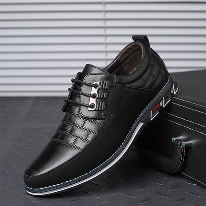 One-Step Or Lace-Up British Men's Shoes Without Laces