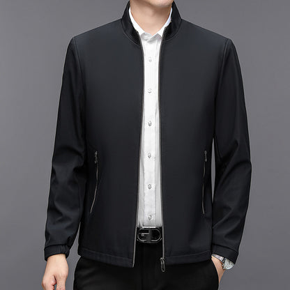 Stand Collar Middle-aged Men Casual Elzeon Jacket