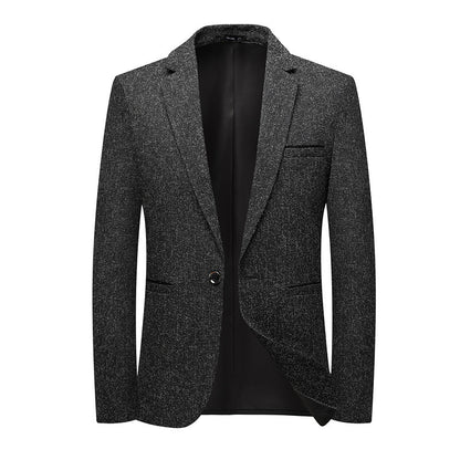 Elzeon-style Slim-fit Single Row One Button Small Business Suit Coat