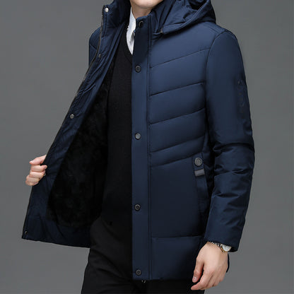 Velvet Padded Middle-aged And Elderly Warm Cotton-padded Elzeon Coat