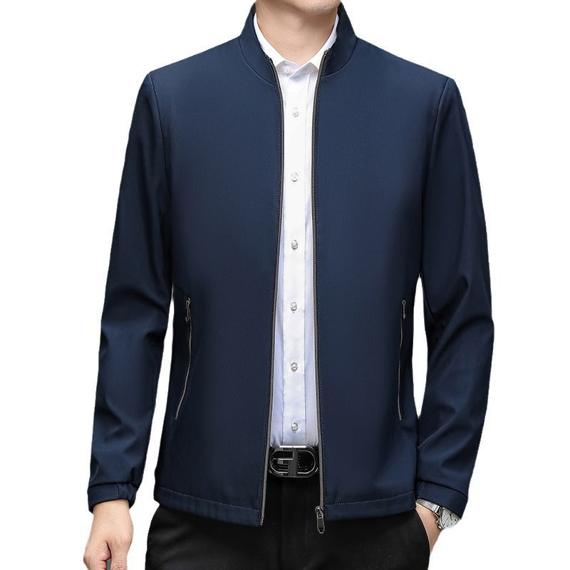 Stand Collar Middle-aged Men Casual Elzeon Jacket