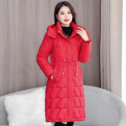 Mid-length Slim Fit Plus Size Cotton-padded Coat For Women Elzeon Winter Jacket