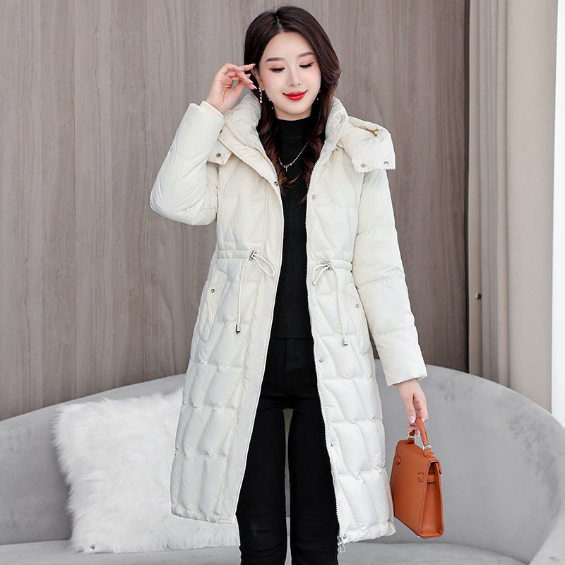 Mid-length Slim Fit Plus Size Cotton-padded Coat For Women Elzeon Winter Jacket