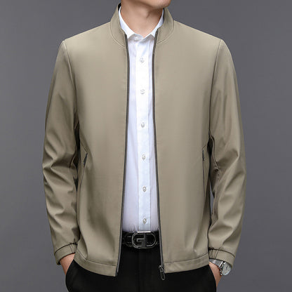 Stand Collar Middle-aged Men Casual Elzeon Jacket