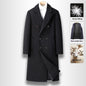 Double Breasted Long Woolen Elzeon Men's Coat