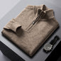 Zipper High Neck Thickened Woolen Elzeon Sweater