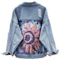 Loose Aesthetic Style Jacket Heavy Elzeon Ripped Denim