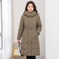 Mid-length Slim Fit Plus Size Cotton-padded Coat For Women Elzeon Winter Jacket