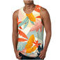 Trendy Men's Clothing Vest Printed Beach Casual Sports Men Vest