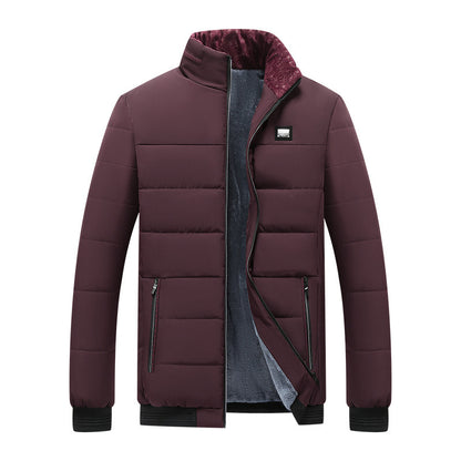 Men's Fashion Personality Fleece-lined Cotton-padded Elzeon Jacket