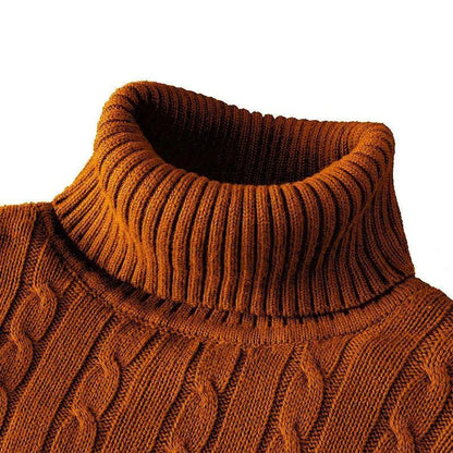 Twist Knitted Pullover Slim Fit Warm Top Solid Color Elzeon pullover